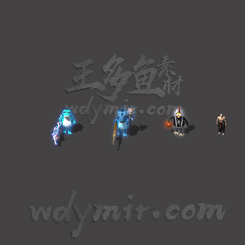 GW-0004 3只卡通宠物