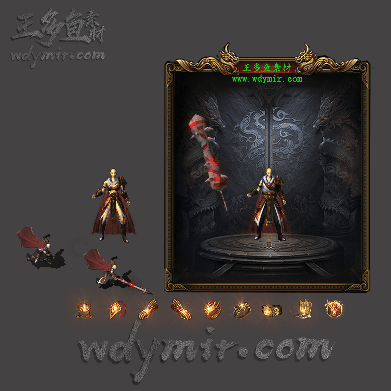 JJ-00170 1套男女剑甲首饰素材