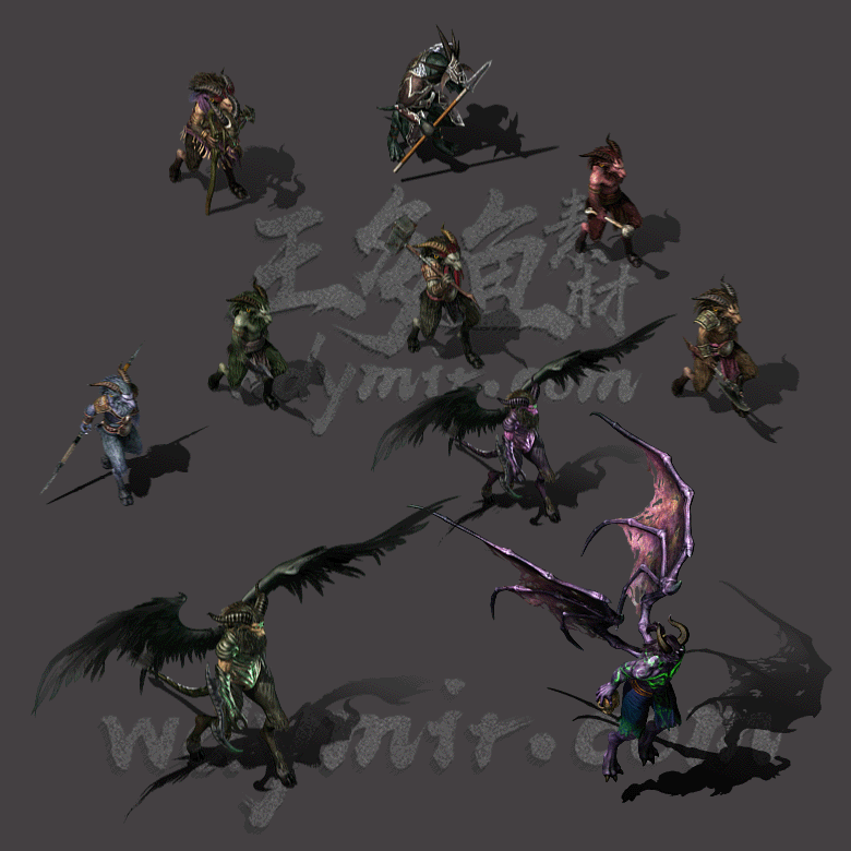 GW-0029 10组羊神怪物素材