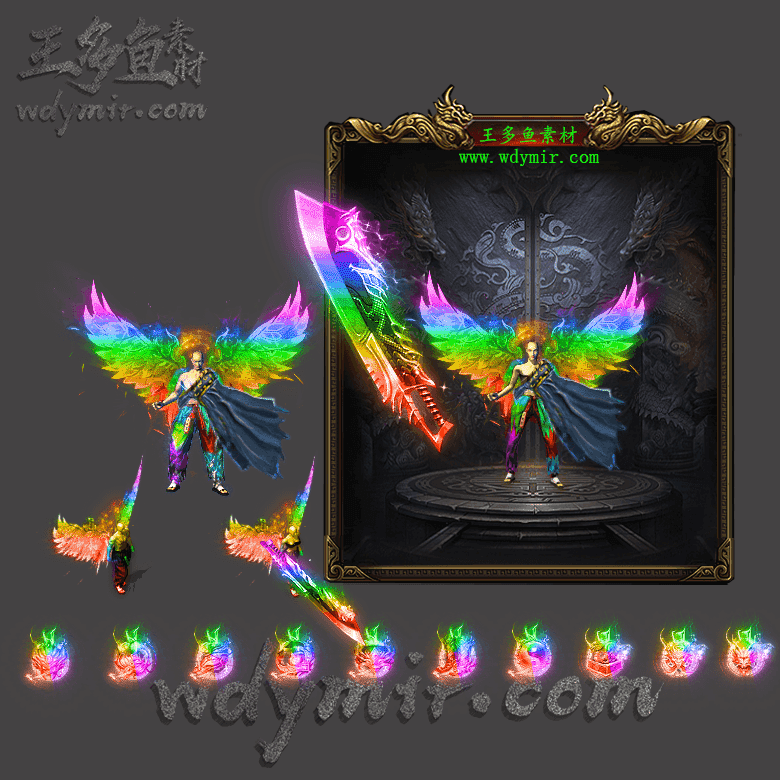 JJ-00173 1套男女剑甲首饰素材