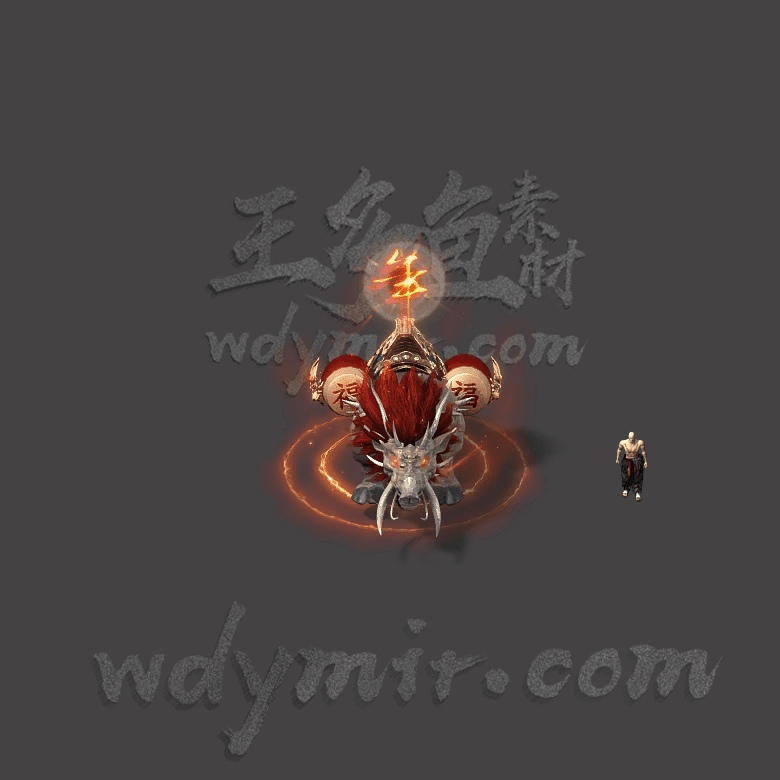 GW-0030 1组野猪年兽怪物素材