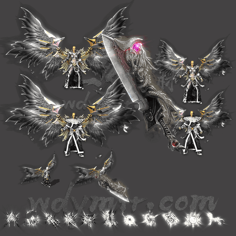 JJ-00178 1套男女剑甲首饰素材