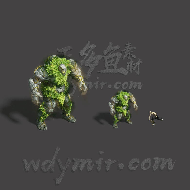 GW-0051 1组石人怪物素材