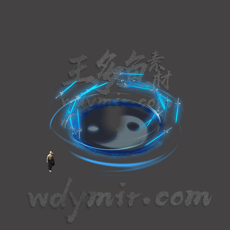 JN-083 1组剑阵自定义技能特效素材